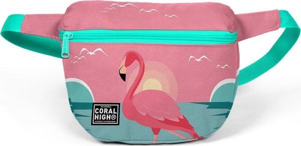 Coral High Yeşil Mercan Flamingolu Bel Çantası22599 - Image 1
