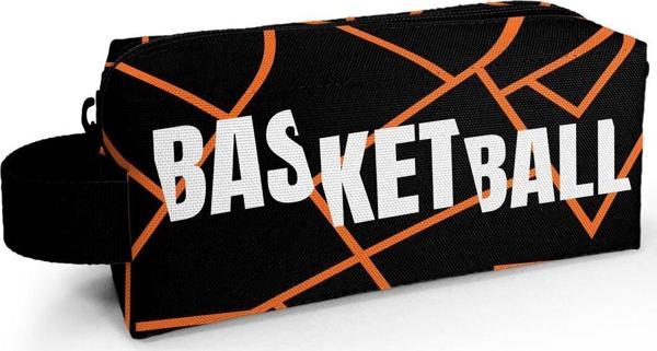 Coral High Kids Turuncu Siyah Basketbol Kalem Çantası 22079 - Image 1