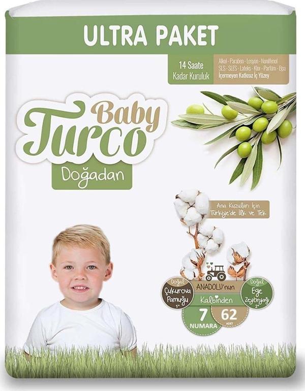 Baby Turco Doğadan 7 Numara 62 Adet - Image 1