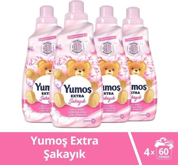 Yumoş Extra Konsantre Çamaşır Yumuşatıcısı Şakayık 1440 X4 - Image 1