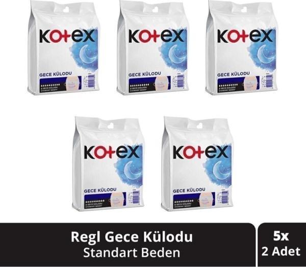 Kotex Regl Gece Külodu 2'li 5 Paket - Image 1