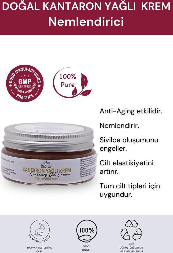 Bioran Kantaron Yağlı Yoğun Bakım Kremi 40 Ml. %100 Doğal - Image 1