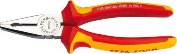 CETA FORM G10 1000v Elektrikçi Tipi Izoleli Pense 180mm (vde Onaylı) - Image 1