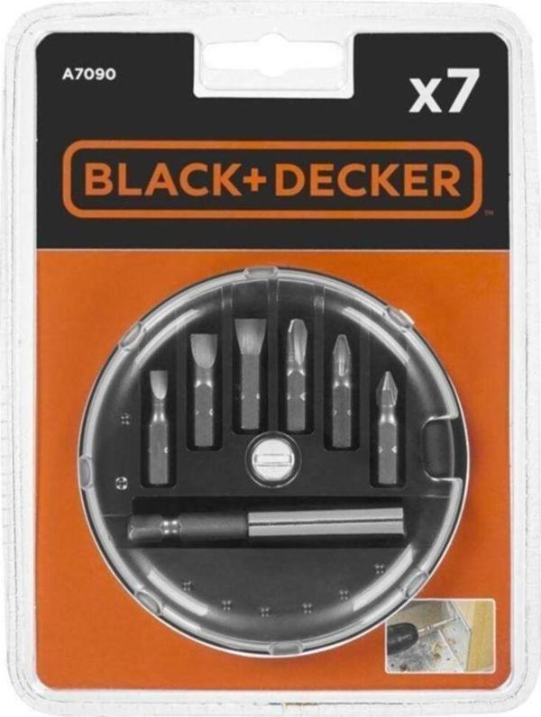 Black&Decker A7090 7 Parça Vidalama Uç Seti - Image 1