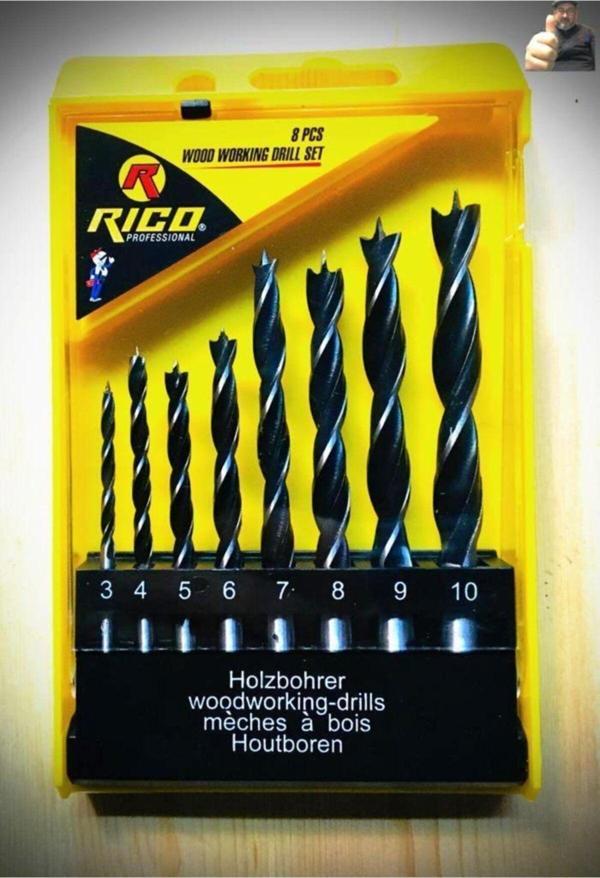 Rico Ahşap Ağaç Matkap Ucu 8 Parça rc 1103 - Image 1