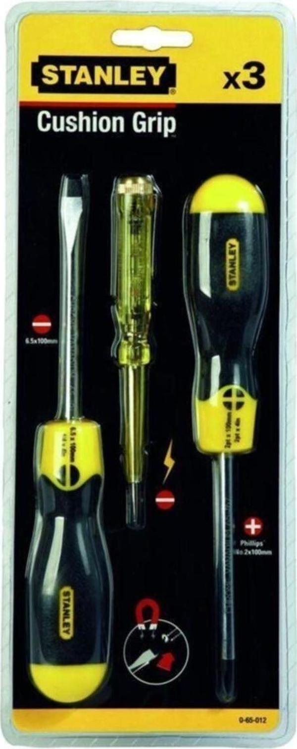 Stanley Tornavida Takımı 3 Parça - Cushiongrip 0-65-012 - Image 1