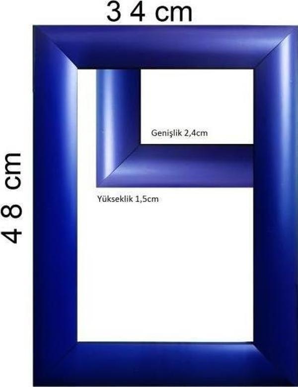 Sar Puzzle Sar Plus Balıksırtı Puzzle Çerçevesi 500 Parça Için Ebat 48 cm x 34 cm Lacivert - Image 1