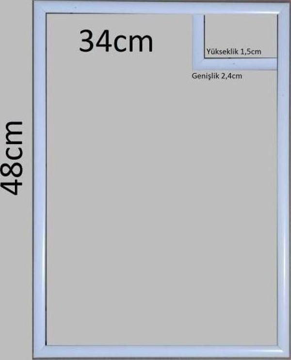 Sar Puzzle Sar Plus Balıksırtı Puzzle Çerçevesi 500 Parça Için Ebat 48 cm x 34 cm Beyaz - Image 1