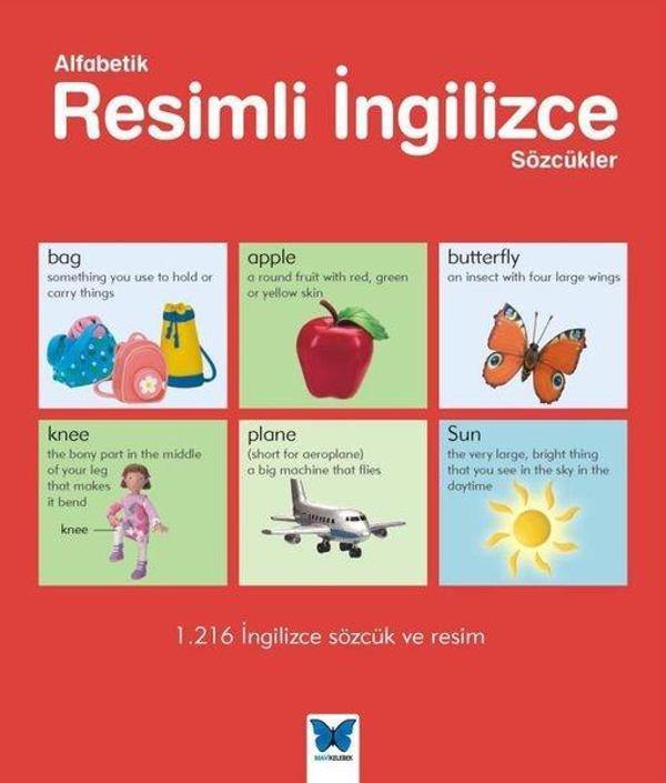 Alfabetik Resimli İngilizce Sözcükler - Mavi Kelebek - Image 1