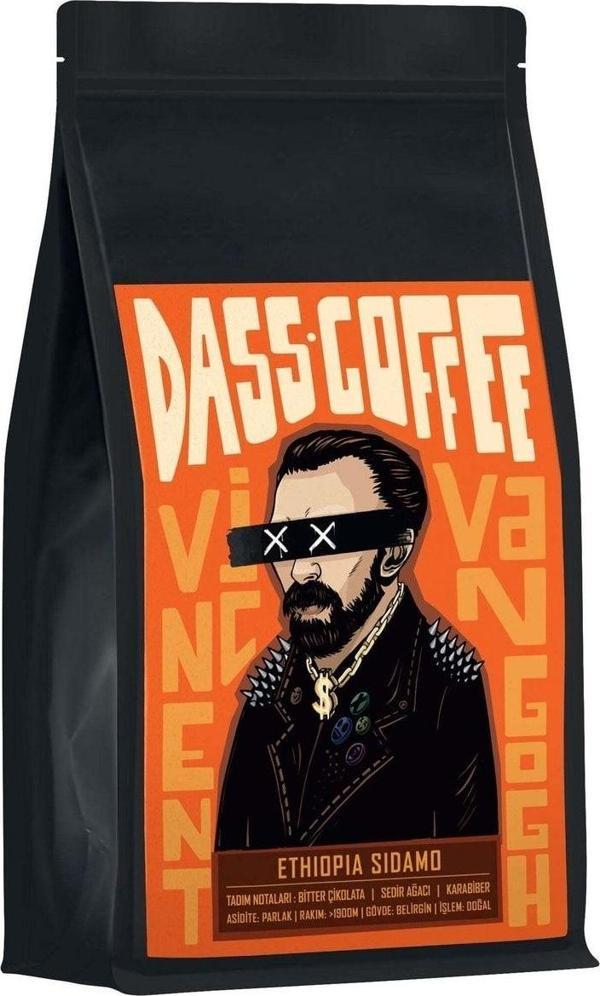 Dass Coffee Etiyopya Sidamo Çekirdek Kahve 250Gr - Öğütülmemiş - Image 1