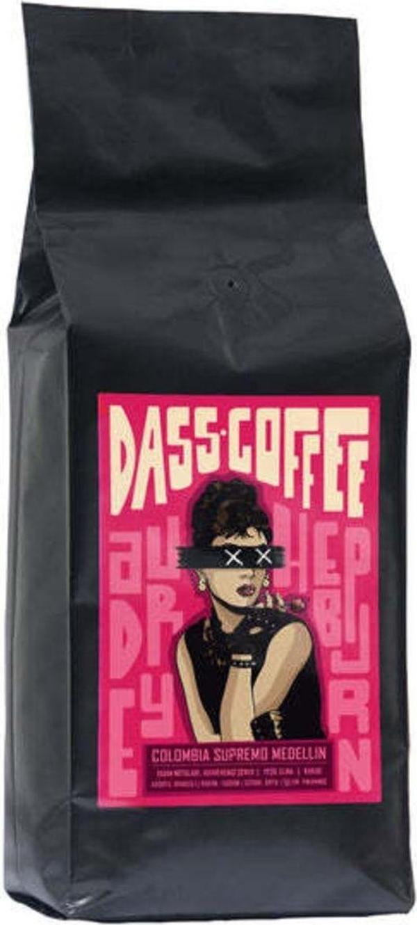 Dass Coffee Kolombiya Medellin Çekirdek Kahve 1Kg - Öğütülmemiş - Image 1