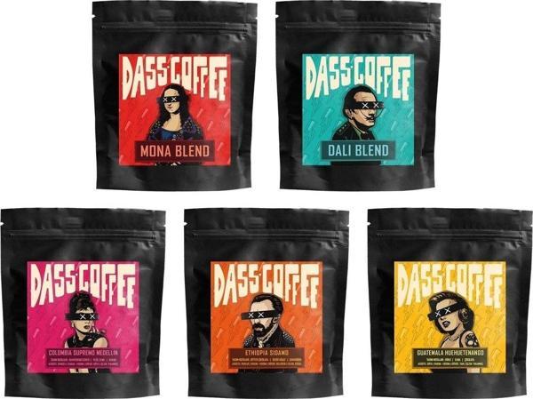 Dass Coffee Yöresel Çekirdek Kahve Deneme Seti 5 X 50Gr - 250Gr - Image 1
