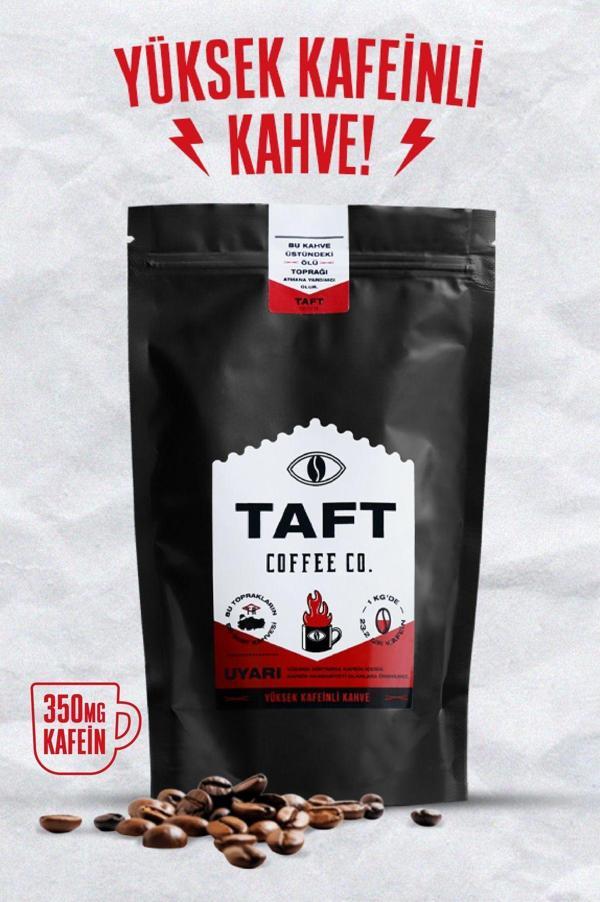 Taft Coffee Co. Taft Yüksek Kafeinli Çekirdek Kahve 250Gr. - Image 1