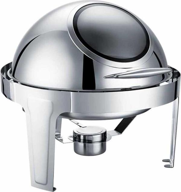 Chafıng Dısh Roll Top Yuvarlak CamLı 6 L - Image 1