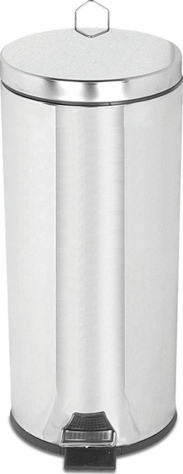 Krom Pedallı Çöp Kovası 30 Lt. - Image 1