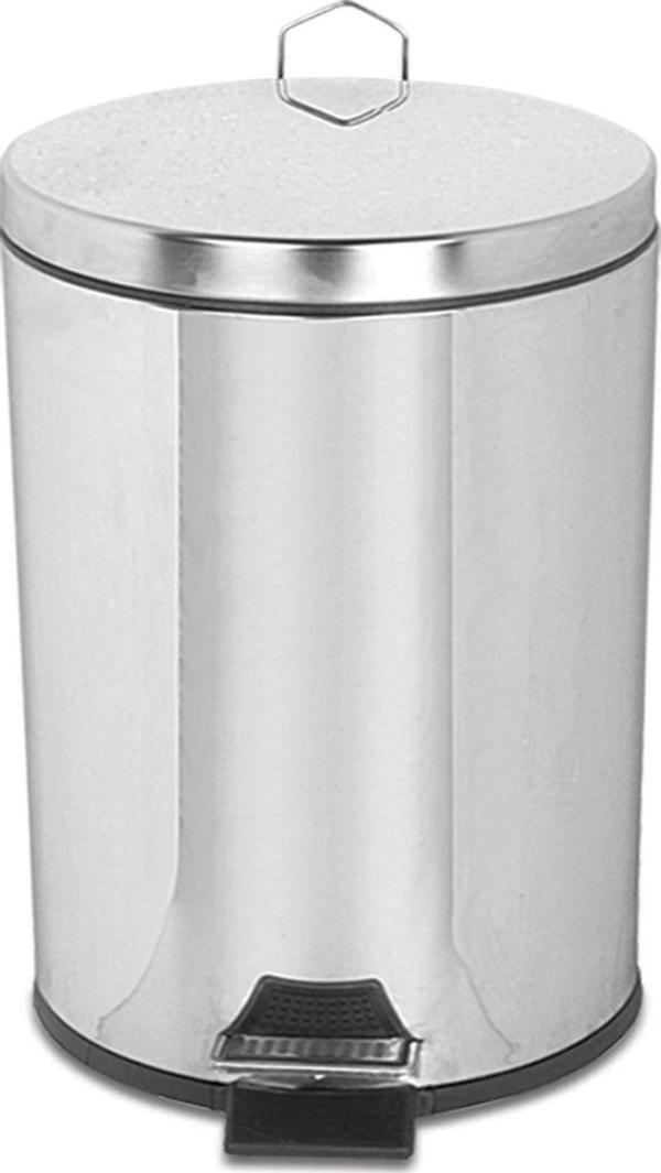 Krom Pedallı Çöp Kovası 50 Lt. - Image 1