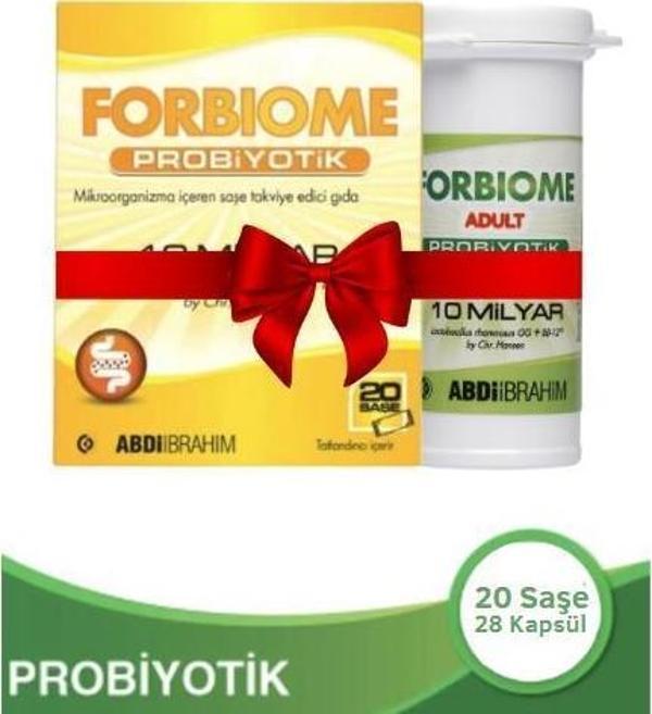 Forbiome Probiyotik 20 Saşe Alana Adult Probiyotik 28 Kapsül Hediye - Image 1