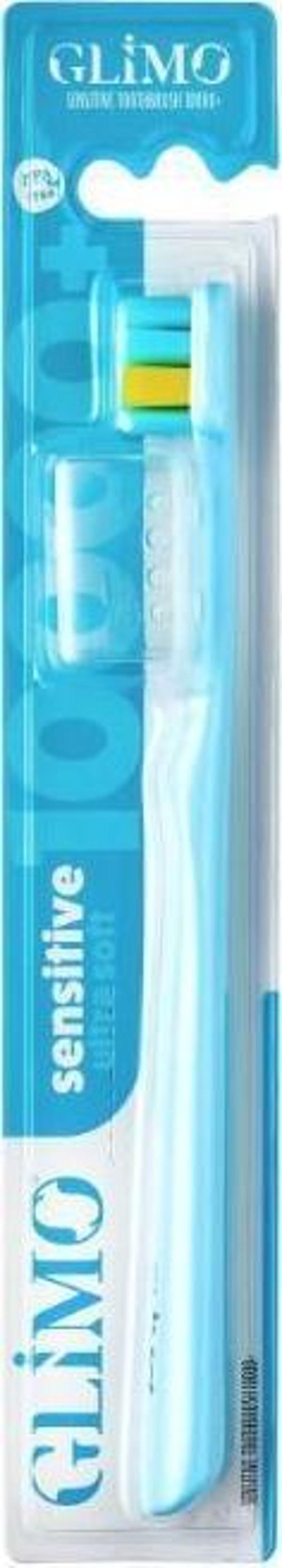 Glimo Sensitive Diş Fırçası 10000+ Ultra Soft Mavi - Image 1