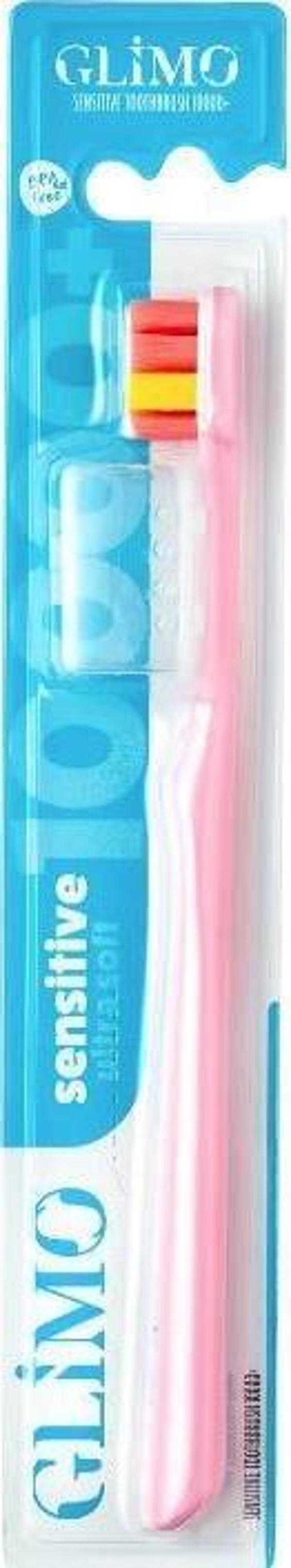 Glimo Sensitive Diş Fırçası 10000+ Ultra Soft Pembe - Image 1