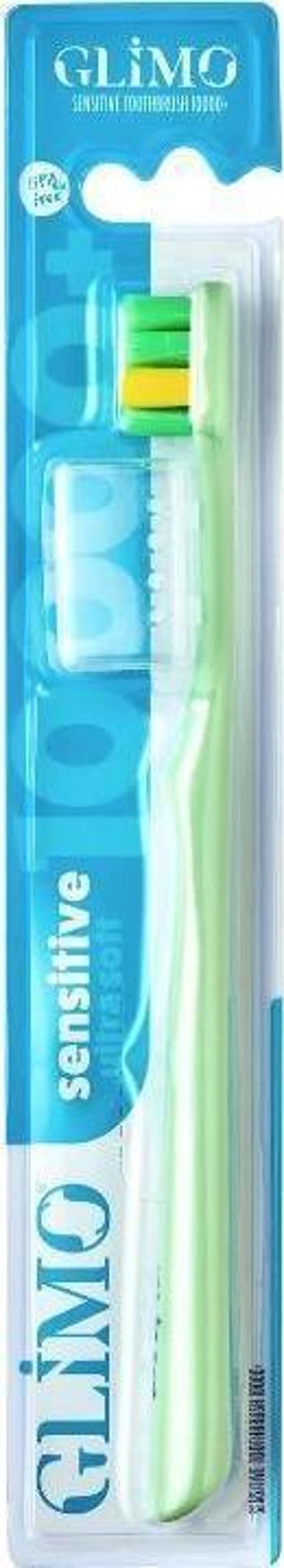 Glimo Sensitive Diş Fırçası 10000+ Ultra Soft Yeşil - Image 1