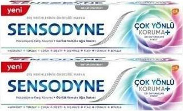 Sensodyne Çok Yönlü Koruma Gelişmiş Beyazlık 50 ml 2'li - Image 1