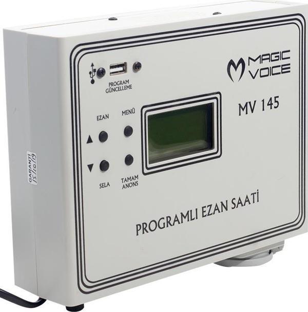 MAGICVOICE MV-145 3 HOCALI PROGRAMLI DUVAR TİPİ EZAN SAATİ (TKS-014) (2818) - Image 1