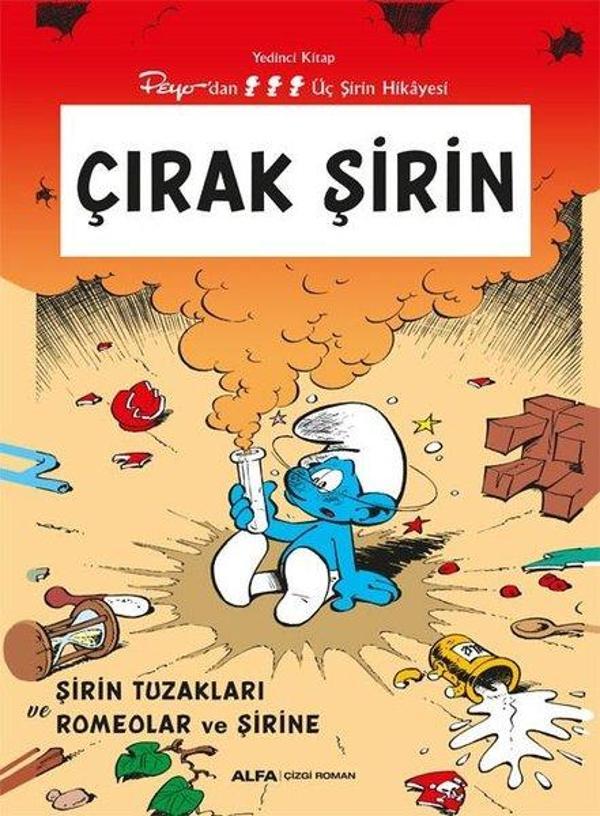 Çırak Şirin - Şirin Tuzakları ve Romeolar ve Şirine - Peyo'dan Üç Şirin Hikayesi - Yedinci Kitap - Alfa Yayıncılık - Image 1