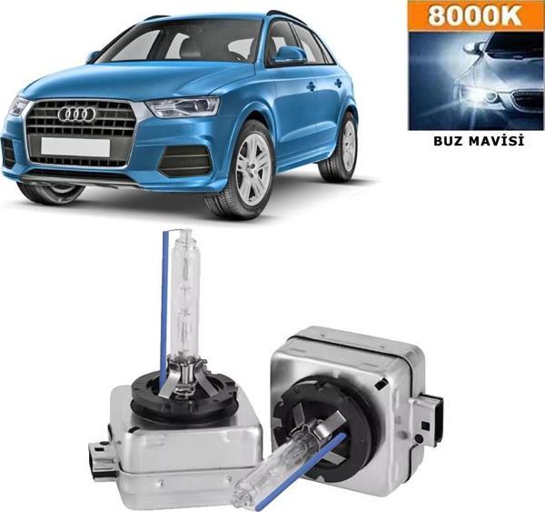 Audi Q3 2012-2014 D3S / D3R 8000K Buz Mavisi HID Xenon Ampul 2 Adet - Image 1