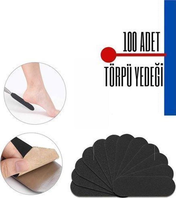 TransForMacion Pana 100 Adet 100 Grit Yapışkanlı Pedikür Törpü Yedeği 716031 - Image 1