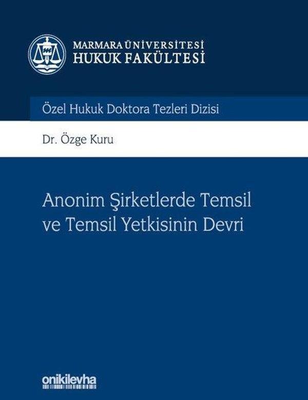 Anonim Şirketlerde Temsil ve Temsil Yetkisinin Devri - On İki Levha Yayıncılık - Image 1