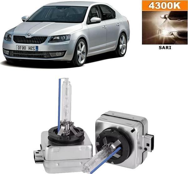 Skoda Octavia III 2013-2015 D3S / D3R 4300K Sarı HID Xenon Ampul 2 Adet - Image 1