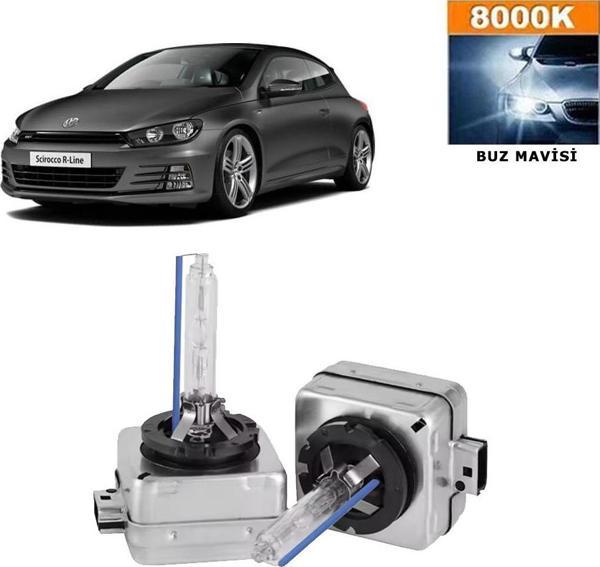 Volkswagen Scirocco 2015-2017 D3S / D3R 8000K Buz Mavisi HID Xenon Ampul 2 Adet - Image 1