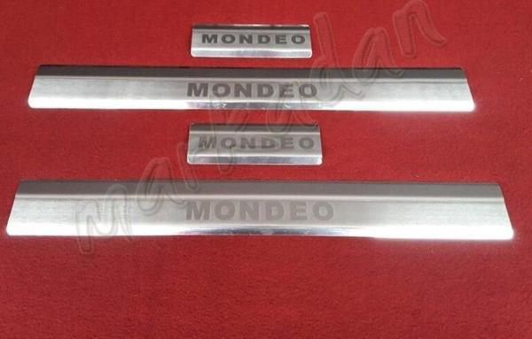 DB Chrome Ford Mondeo Krom Kapı Eşiği 2008-2015 4 Parça P.Çelik - Image 1