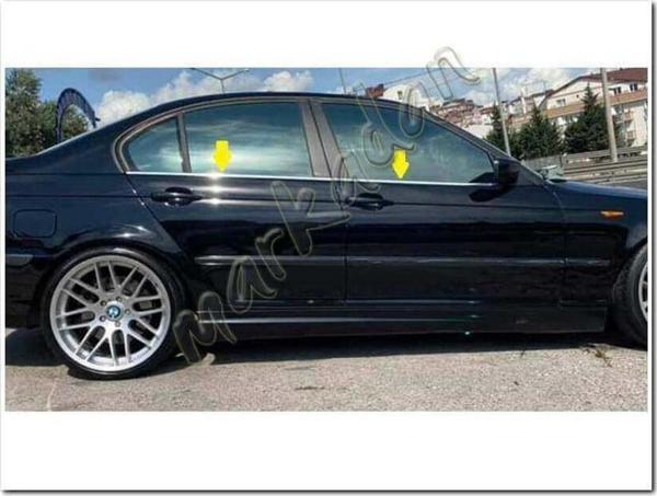 DB Chrome Bmw E46 Sedan Cam Çıtası Nikelajı 1998-2006 4 Parça P.Çelik - Image 1