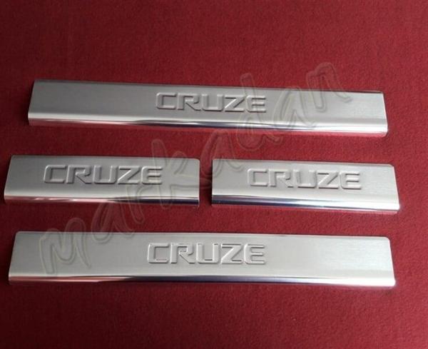 DB Chrome Chevrolet Cruze Krom Kapı Eşiği 2009-2016 4 Parça P.Çelik - Image 1