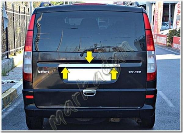 DB Chrome Mercedes Vito Krom Bagaj Çıtası 2004-2014 P.Çelik - Image 1