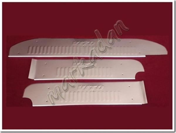 DB Chrome Mercedes Vito W639 Krom Kapı Eşiği 2003-2014 3 Parça P.Çelik - Image 1