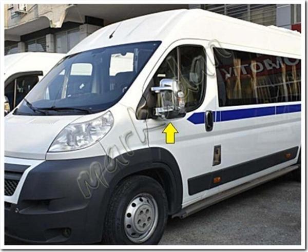 DB Chrome Citroen Jumper Krom Ayna Kapağı 2006 Sonrası 2 Parça Abs Krom - Image 1