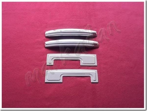 DB Chrome Dacia Dokker Desenli Kapı Kolu Nikelajı 2012-2021 4 Kapı Paslanmaz Çelik - Image 1