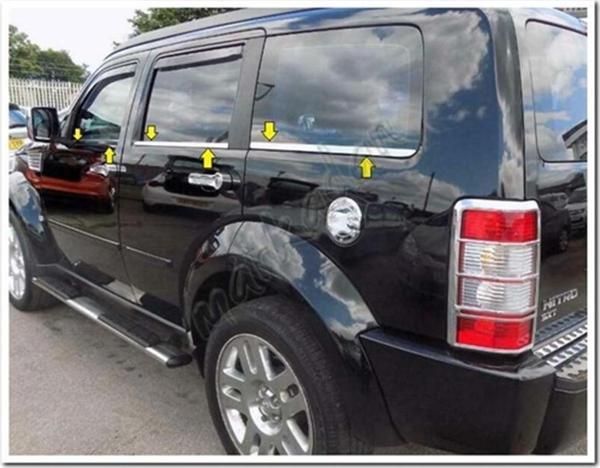 DB Chrome Dodge Nitro Cam Çıtası Nikelajı 2007-2012 6 Parça P.Çelik - Image 1