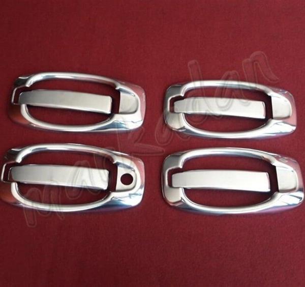 DB Chrome Fiat Doblo Kapı Kolu Nikelajı 2010-2023 4 Kapı 8 Parça P.Çelik - Image 1