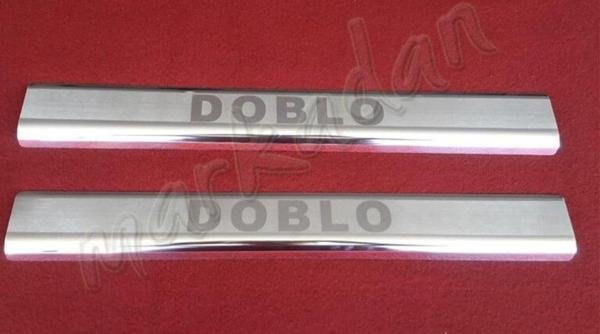 DB Chrome Fiat Doblo Krom Kapı Eşiği 2000-2012 2 Parça P.Çelik - Image 1