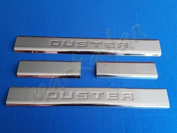 Dacia Duster Krom Kapı Eşiği 2010-2017 4 Parça Paslanmaz Çelik - Image 1