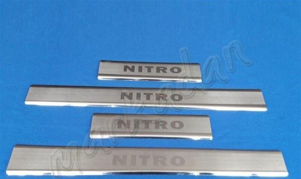 Dodge Nitro Krom Kapı Eşiği 2007-2012 4 Parça Paslanmaz Çelik - Image 1