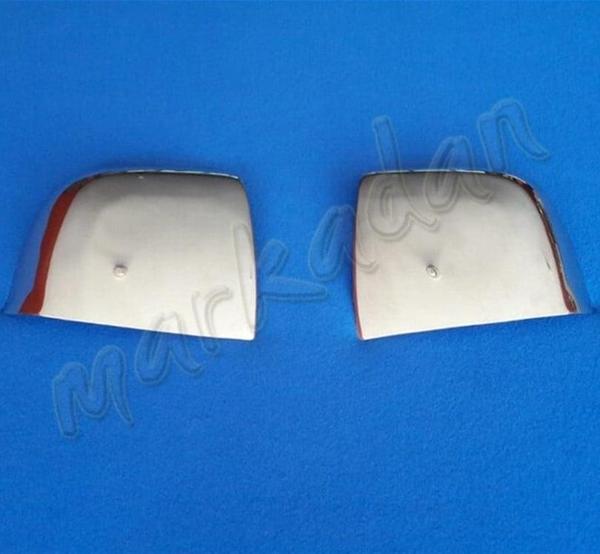 Fiat Doblo Krom Ayna Kapağı 2010-2023 2 Parça Paslanmaz Çelik - Image 1