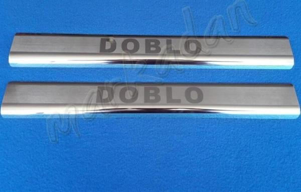 Fiat Doblo Krom Kapı Eşiği 2000-2012 2 Parça Paslanmaz Çelik - Image 1