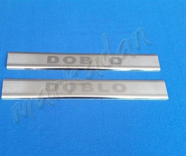 Fiat Doblo Krom Kapı Eşiği 2010-2023 2 Parça Paslanmaz Çelik - Image 1