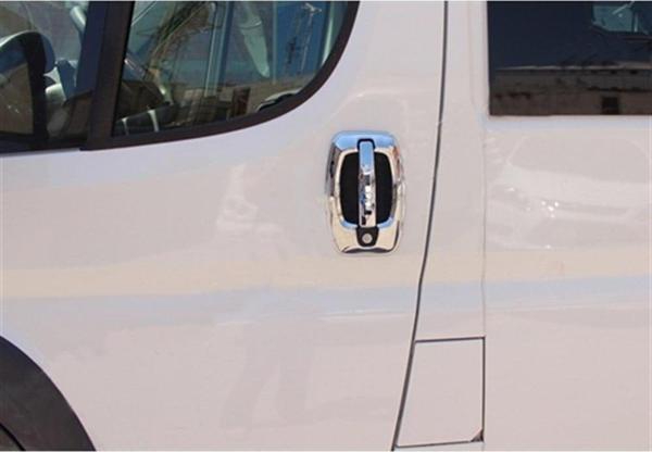Fiat Ducato Krom Kapı Kolu 2014 Sonrası 4 Kapı 8 Parça Paslanmaz Çelik - Image 1