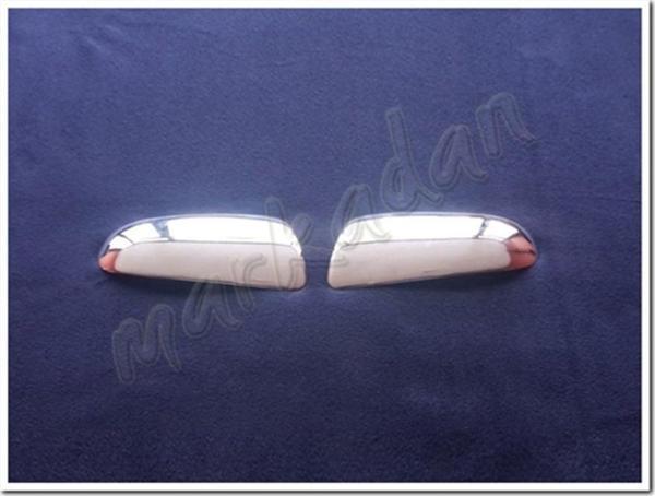 Markadan Chevrolet Aveo Krom Ayna Kapağı 2006-2011 2 Parça Paslanmaz Çelik - Image 1