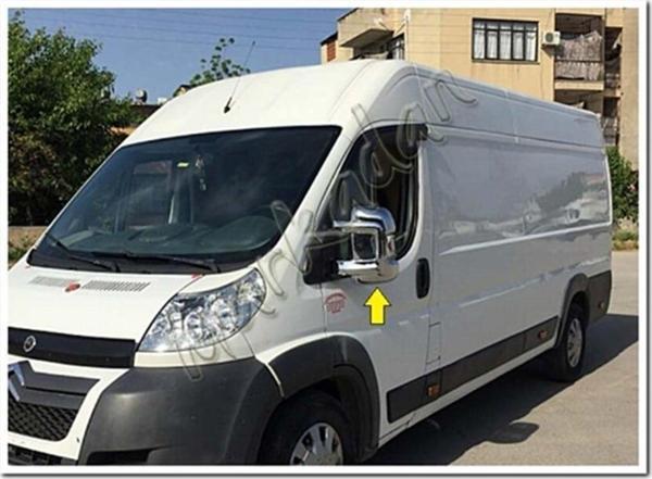 Markadan Citroen Jumper Krom Ayna Kapağı 2006 Sonrası 2 Parça Abs Krom - Image 1